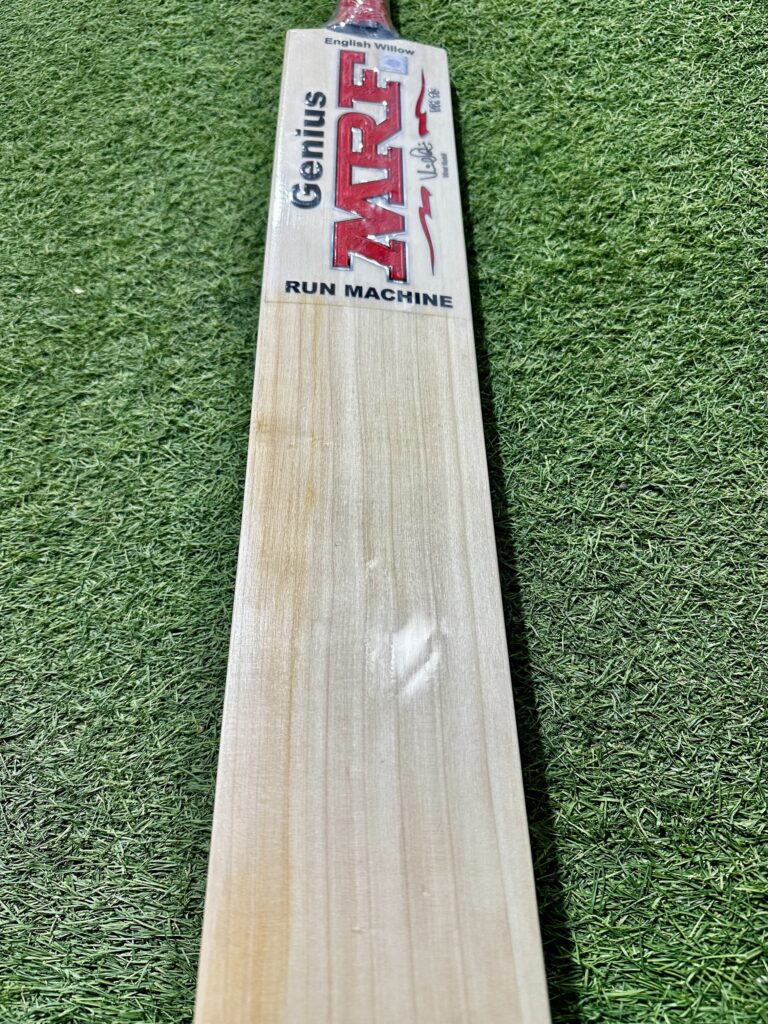 MRF Cricket Bat - Genuis Run Machine English Willow - Adult Size SH